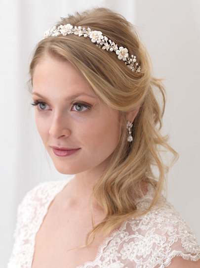 pearl headband wedding