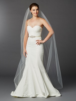 JOLI FLOOR LENGTH PLAIN VEIL